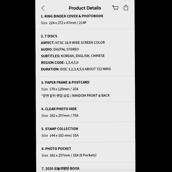 BTS MEMORIES OF 2020 DVD - Picture 8 of 8